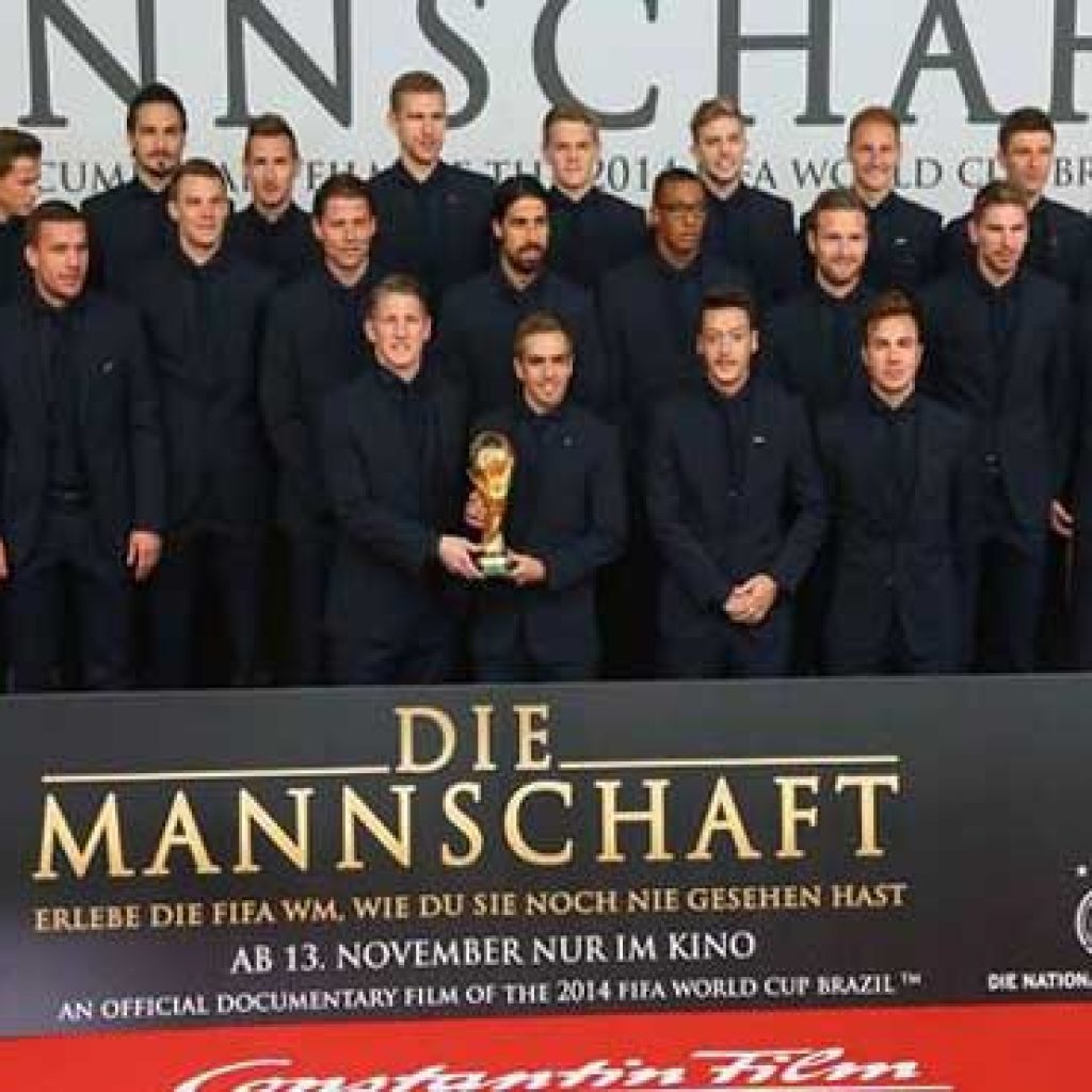 تكريم المنتخب الألماني بطل العالم بافتتاح فيلم «الفريق»