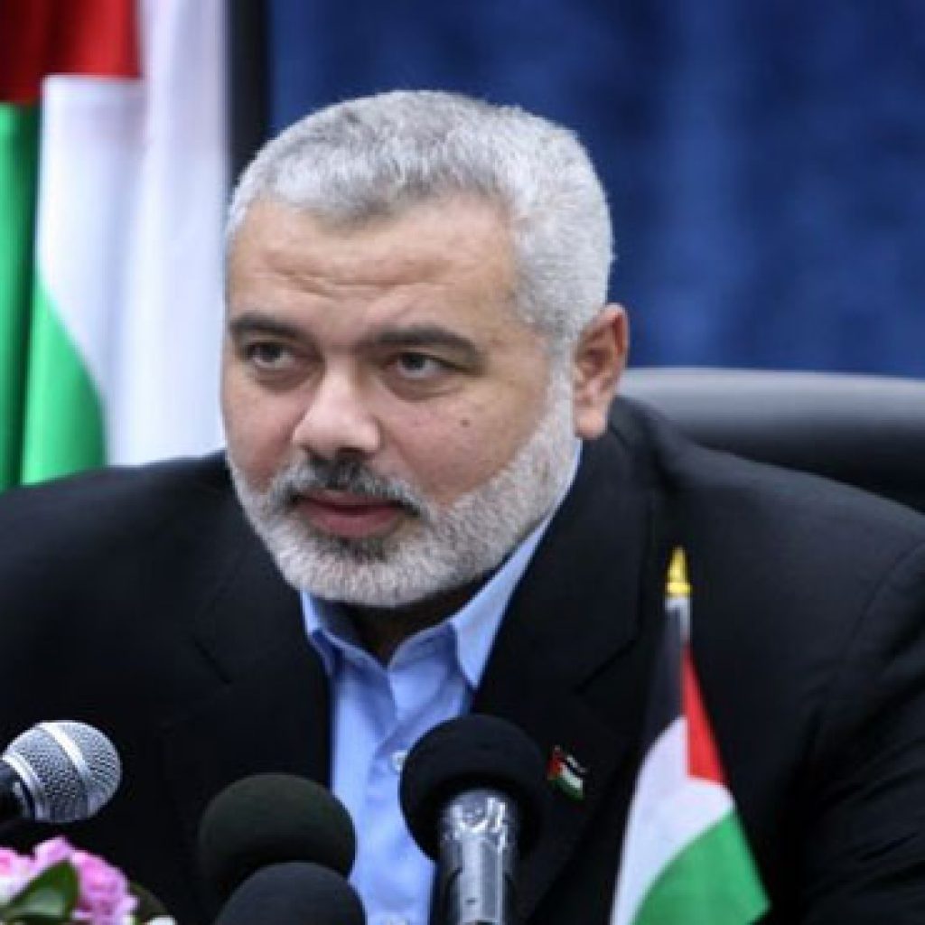 إسماعيل هنية يتعهد بإفشال خطط تهجير الفلسطينيين من غزة