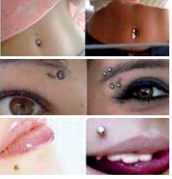 الذهب والتيتانيوم الأفضل فى الـ Body Piercing