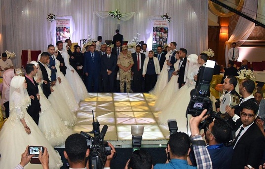 زفاف جماعى بالإسكندرية لـ 25 عروسًا من الأيتام