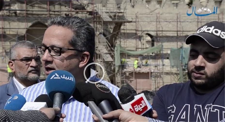 فيديو| وزير الآثار خلال تفقده الظاهر بيبرس: بناء مسجد أسهل وأرخص من ترميمه