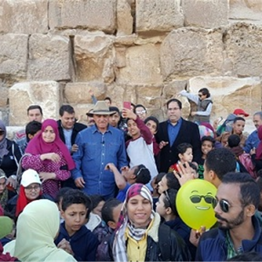 صور | مركز زاهي حواس ينظم زيارة لذوي الاحتياجات بالأهرامات