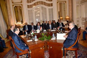 أ ش أ: بدء الاجتماع السداسى لوزراء خارجية ورؤساء مخابرات مصر والأردن والعراق ‏
