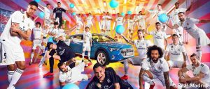 ريال مدريد يحتفل بتسلمه أول سيارة كهربائية من «أودي»