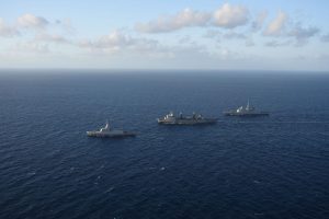 البحرية المصرية والفرنسية تنفذان تدريبًا بحريًا عابر بنطاق البحر المتوسط