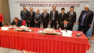 توقيع اتفاقية تصنيع مشترك للأوتوبيسات الكهربائية بين مصر والصين