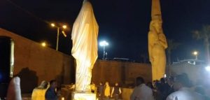كان 70 قطعة.. رفع الستار عن تمثال «رمسيس الثاني» بعد ترميمه  (صور)