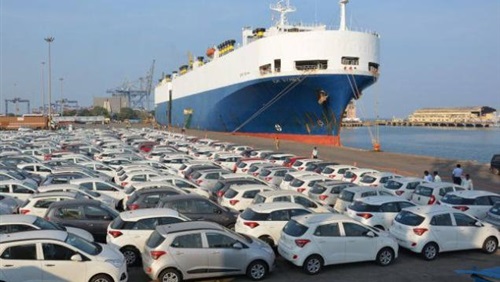 حجم واردات مصر من سيارات الملاكي خلال 4 شهور (جراف)