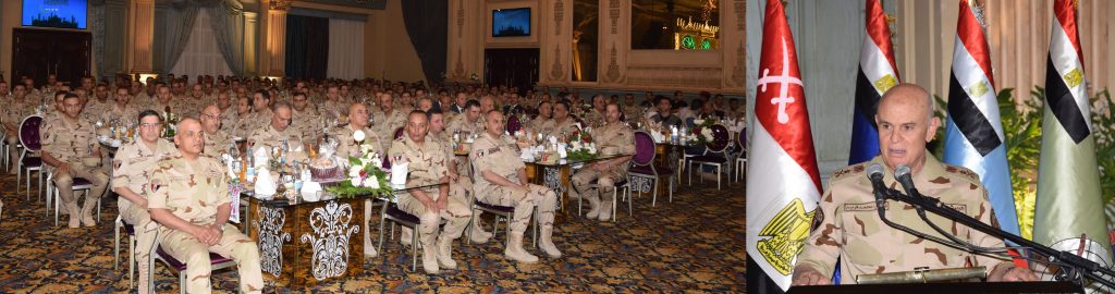 الفريق محمد فريد يشارك قوات الدفاع الجوى تناول الإفطار