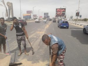 جهاز مدينة القاهرة الجديدة ينفذ أعمال رصف ونظافة وإنارة للطرق