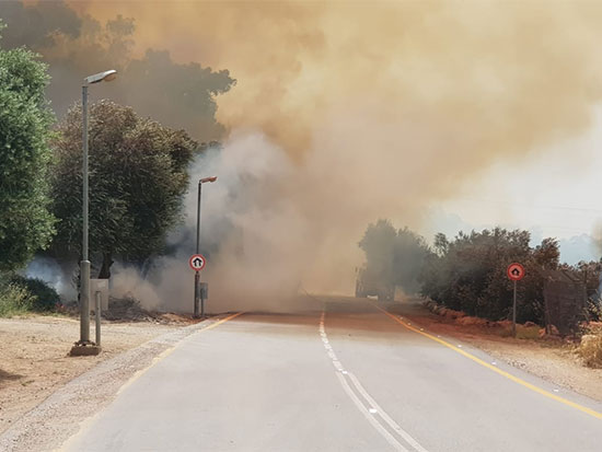 ارتفاع درجة الحرارة يشعل الحرائق في إسرائيل