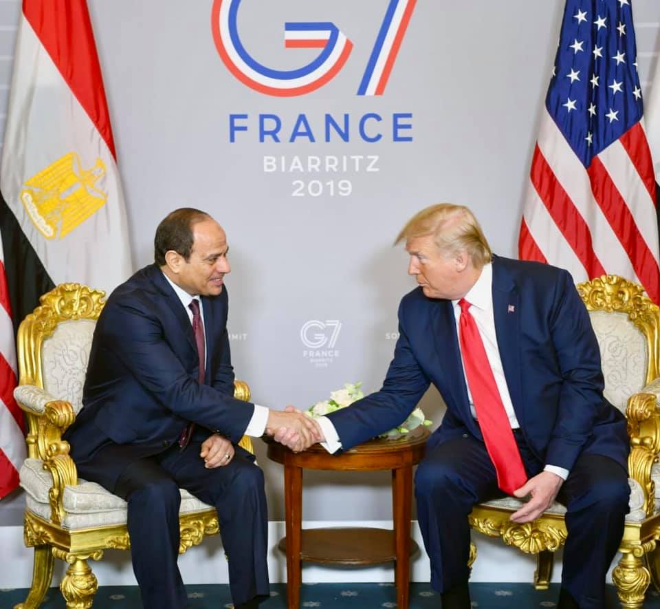 ترامب يؤكد تقديره لما حققته مصر من أمن واستقرار وتنمية تحت قيادة السيسي (صور)