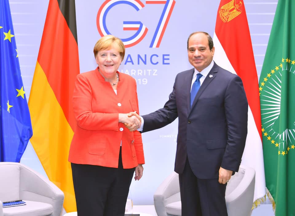 أنجيلا ميركل تعرب للسيسي عن ترحيب ألمانيا بمبادرة «إعلان القاهرة» بشأن ليبيا