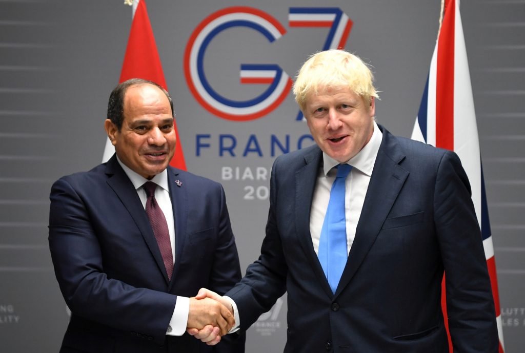 السفارة البريطانية عن لقاء السيسي وجونسون: الزعيمان اتفقا على تطوير شراكة استراتيجية بين البلدين