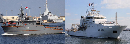 البحرية المصرية والفرنسية تنفذان تدريبًا عابرًا فى البحر المتوسط