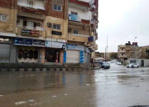 أمطار متقطعة وانخفاض فى درجة الحرارة بمحافظة شمال سيناء