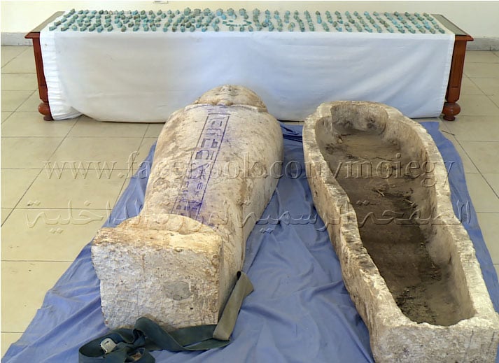 تعود للأسرة الرابعة الفرعونية.. عصابة تكتشف مقبرة أثرية بالجيزة (فيديو)
