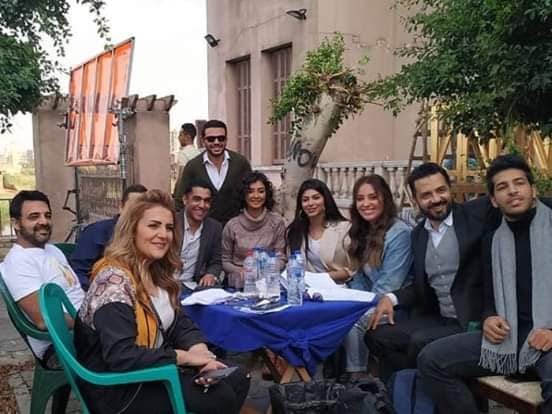 نيرمين الفقي ورانيا ياسين في كواليس تصوير مسلسل نصيبي وقسمتك 3 (صور)