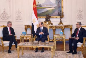 السيسي لـ«رئيس سيمنز»: نتطلع لتطوير شراكتكم مع مصر في النقل السريع والطاقة الجديدة