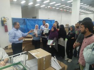 شباب جامعة بورسعيد يزورون مصنع الإلكترونيات في إطار مبادرة «كل يوم جديد»