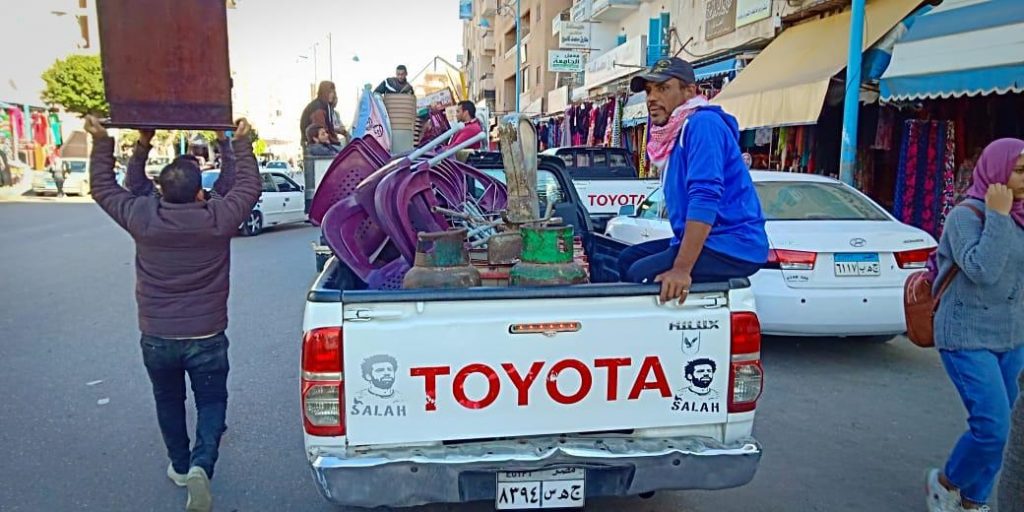 حملات لإزالة الإشغالات في مرسى مطروح