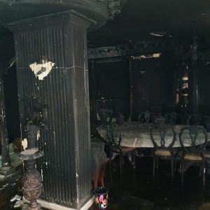 حريق منزل إيهاب توفيق ووفاة والده