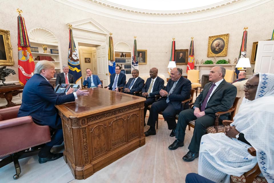 ترامب يجتمع بوزراء الخارجية والري لمصر وإثيوبيا والسودان ضمن مفاوضات ملء وتشغيل سد النهضة (صور)
