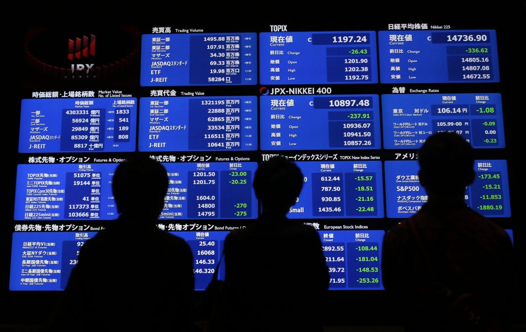 الأسهم اليابانية تهبط لأدنى مستوى فى 4 أشهر مع تسارع وتيرة تفشي كورونا