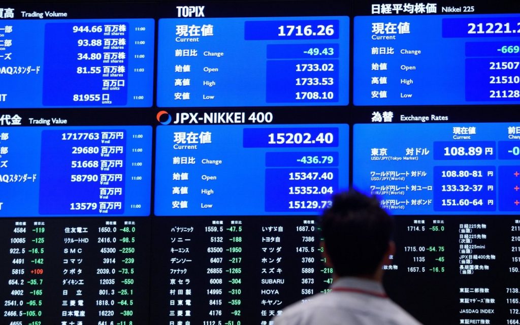 الأسهم اليابانية ترتفع بدعم من هبوط الين لأدنى مستوى فى 10 أشهر