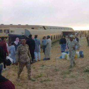 خروج 20 مصابا في حادث قطار مطروح من مستشفى الضبعة