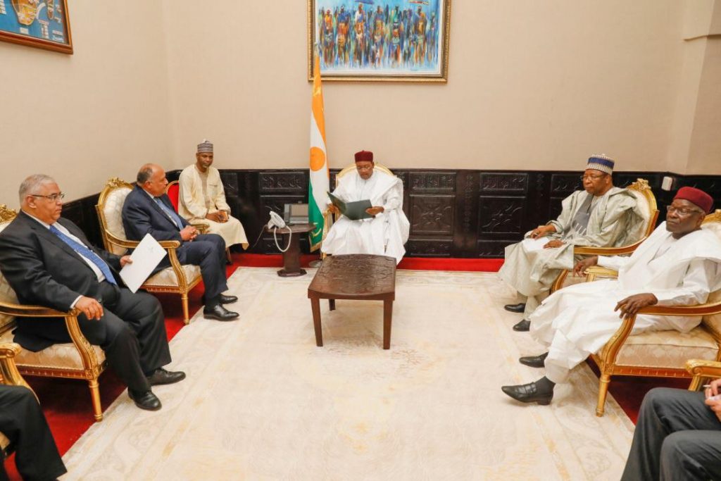 وزير الخارجية يلتقي رئيس جمهورية النيجر في ختام جولته الأفريقية