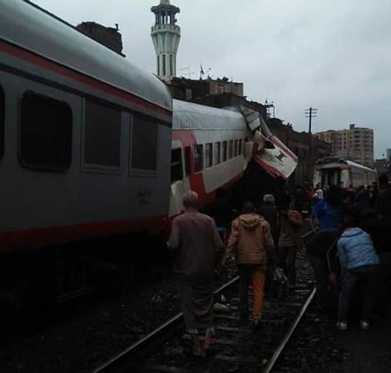 السكة الحديد تكشف أسباب حادث تصادم قطاري إمبابة