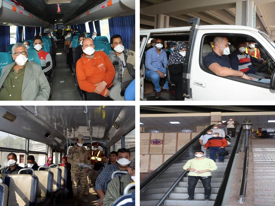 القوات المسلحة تواصل توزيع «الكمامات» على المواطنين بوسائل النقل الجماعية والأماكن الحيوية