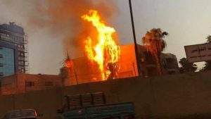 اندلاع حريق بمستشفى حميات إمبابة.. والحماية المدنية تنجح في السيطرة عليه (فيديو)