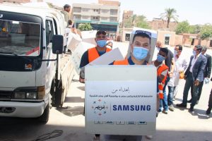 مصنع سامسونج يتبرع بمليون جنيه لمستشفى ناصر المركزى ببنى سويف