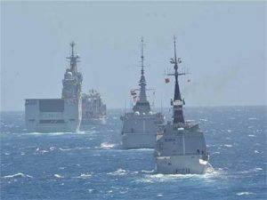 القوات البحرية المصرية والإسبانية تنفذان تدريبا بقاعدة برنيس في البحر الأحمر