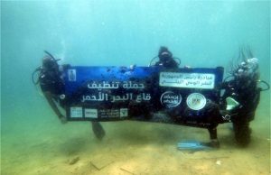 رفع 14 طن مخلفات من قاع البحر الأحمر ضمن مبادرة «اتحضر للأخضر» (صور)