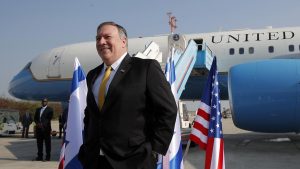وزير الخارجية الأمريكي يدشن أول رحلة طيران مباشرة من إسرائيل للسودان