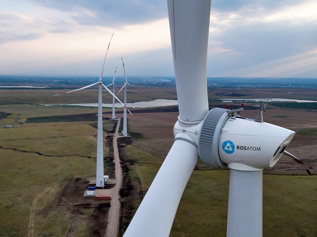 روساتوم تعلن بدء بيع الطاقة من مزرعة الرياح «كوتشوبيفسكايا»