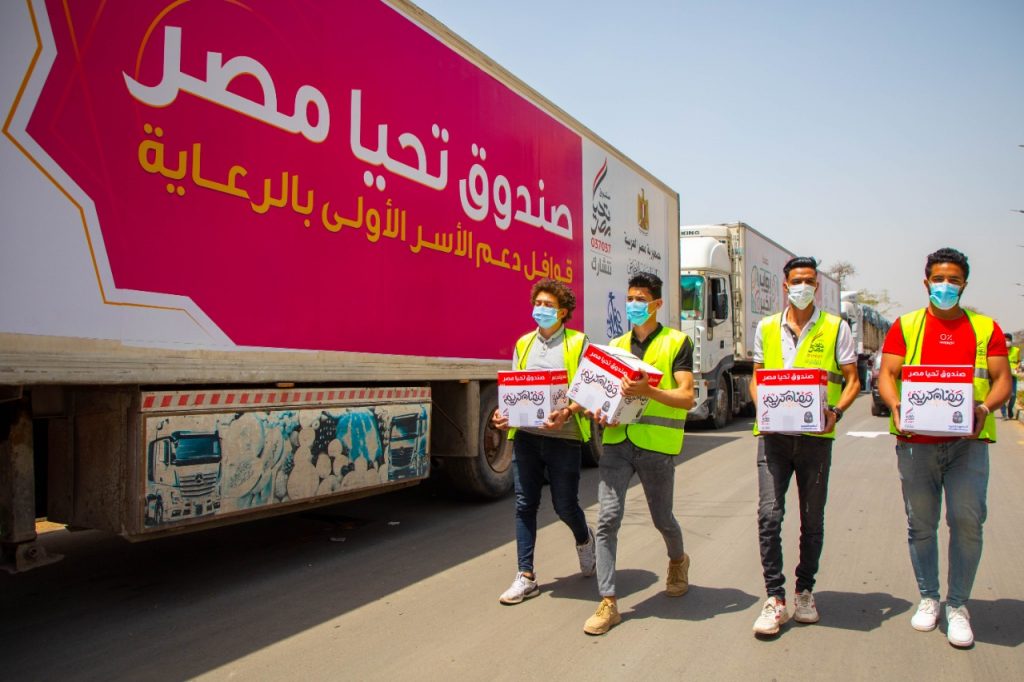 صندوق تحيا مصر يوفر 134 طن مواد غذائية ودواجن لـ10 ألف أسرة بالقليوبية