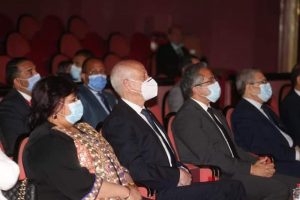 الرئيس التونسي قيس سعيد يزور دار الأوبرا ووزيرة الثقافة تستقبله (صور)