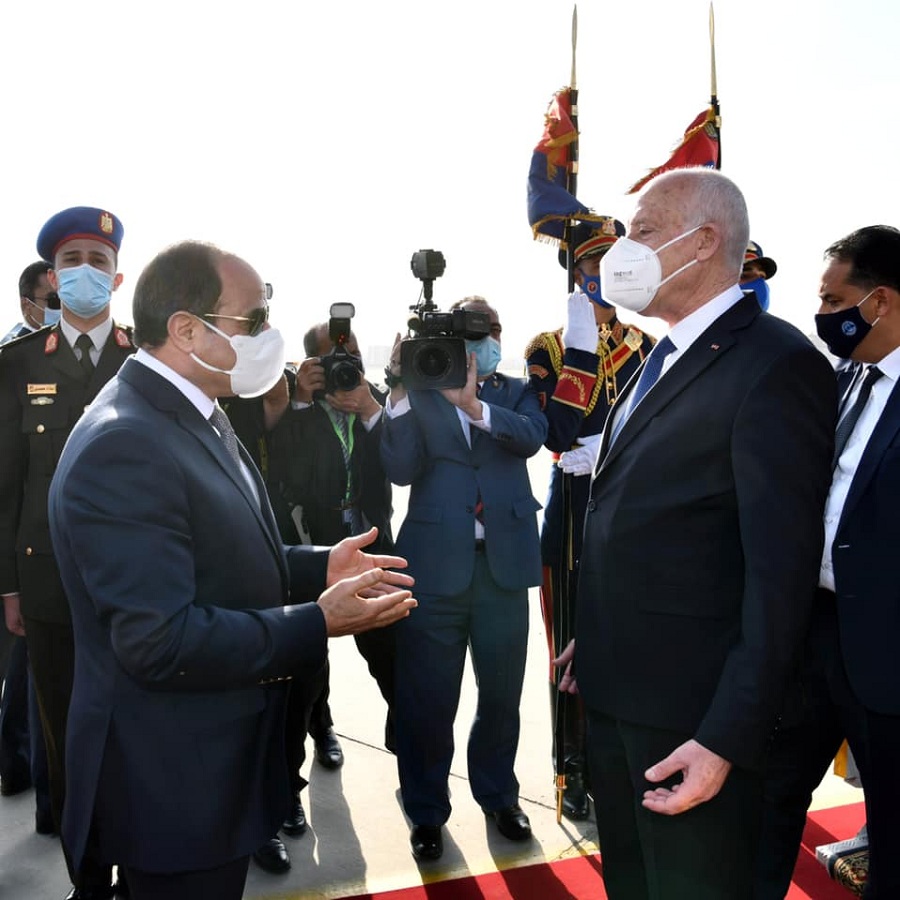 الرئيس التونسي خلال لقائه السيسي : نرفض المساس بأمن مصر المائى
