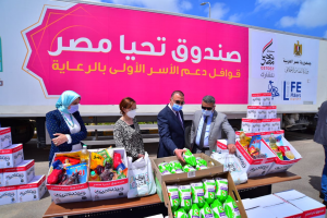 صندوق تحيا مصر يوفر 132 طن مواد غذائية لـ10 آلاف أسرة في الإسكندرية