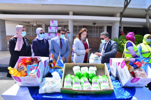 صندوق «تحيا مصر» يوفر 80 طنا مواد غذائية لـ 6 آلاف أسرة بدمياط