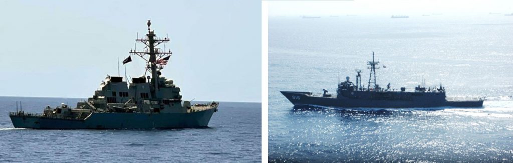 القوات البحرية المصرية والأمريكية تنفذان تدريبًا بنطاق الأسطول الجنوبى