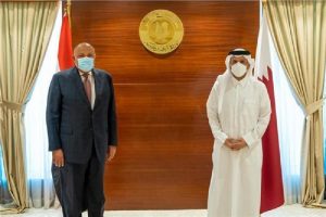 وزير الخارجية ونظيره القطرى يعربان عن ارتياحهما لتطور العلاقات الإيجابى بعد بيان العُلا