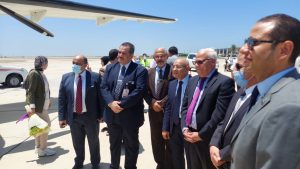 رئيس الشركة المصرية للمطارات يفتتح مطار بورسعيد