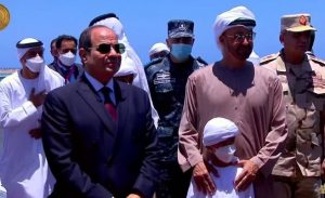 ولي عهد أبو ظبي يهنئ السيسي بافتتاح «قاعدة 3 يوليو» البحرية