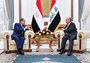 السيسي ونظيره العراقي يستعرضان تعزيز مجالات التعاون الاقتصادي والتجاري والاستثماري