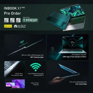 للمرة الأولى.. إنفينكس تطلق الحاسوب المحمول «INBook X1Pro» بشراكة مع مايكروسوفت وإنتل